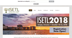 Desktop Screenshot of isetl.org