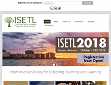 Tablet Screenshot of isetl.org